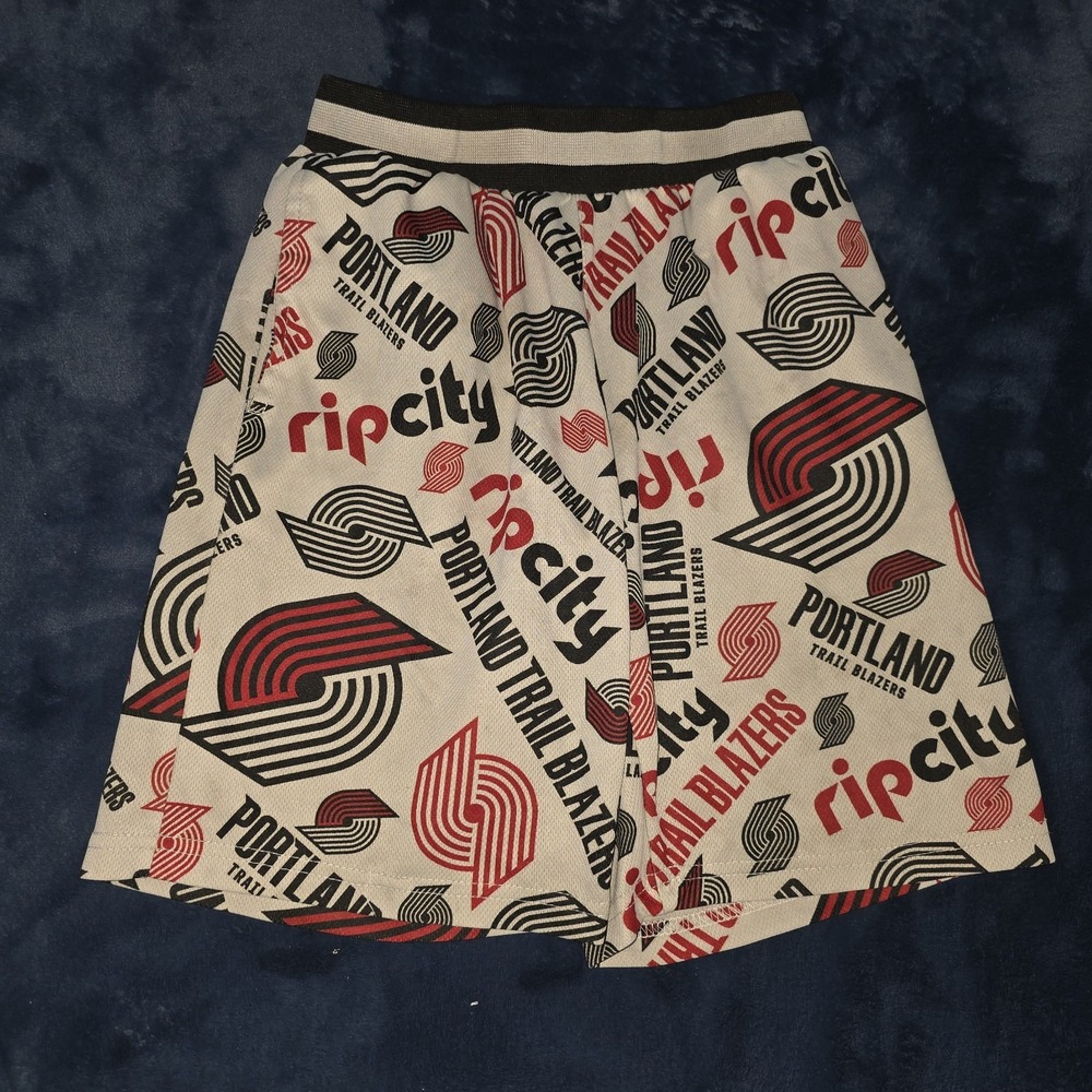 Portland Trail Blazers Shorts Boys Small (8) All Over Print NBA